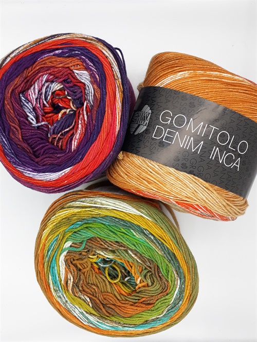 Gomitolo Denim Inca - Farveskiftende bomuldgarn fra Lana Grossa